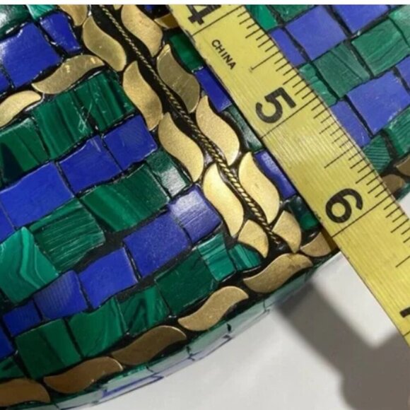 Ramla Blue Green Gold Mosaic Tile Bag NWT - Picture 4 of 5